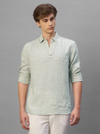Men's Natural 100% Linen Regular Fit Shirt