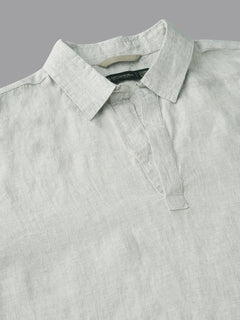 Men's Natural 100% Linen Regular Fit Shirt