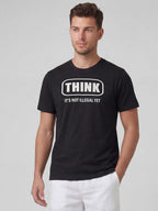 Men's Black 100% Organic Cotton Regular Fit Tshirt