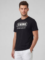 Men's Black 100% Organic Cotton Regular Fit Tshirt