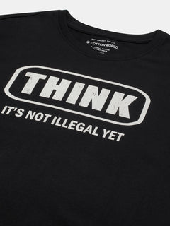 Men’s Organic Cotton Regular Fit Round Neck T-Shirt Black