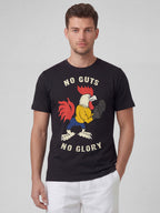 Men's Black 100% Organic Cotton Regular Fit Tshirt