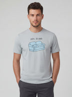 Men's Grey 100% Organic Cotton Regular Fit Tshirt