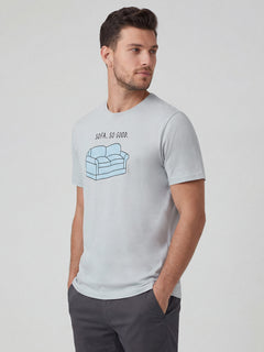 Men’s Organic Cotton Regular Fit Round Neck T-Shirt Grey