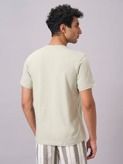 Men’s Organic Cotton Regular Fit Graphic T-Shirt Green