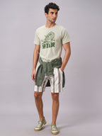 Men's Green 100% Organic Cotton Regular Fit Tshirt