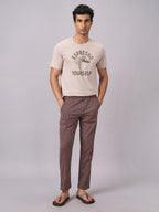 Men's Sand 100% Organic Cotton Regular Fit Tshirt