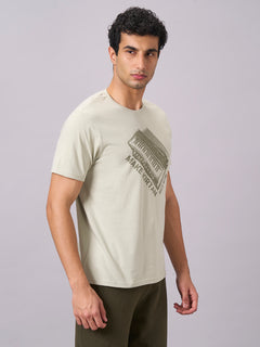 Men’s Organic Cotton Regular Fit Half Sleeve T-Shirt Green