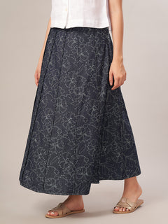 Women's 100% Cotton Regular Fit Skirt Denim