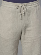 Men's Natural Cotton Linen Regular Fit Shorts