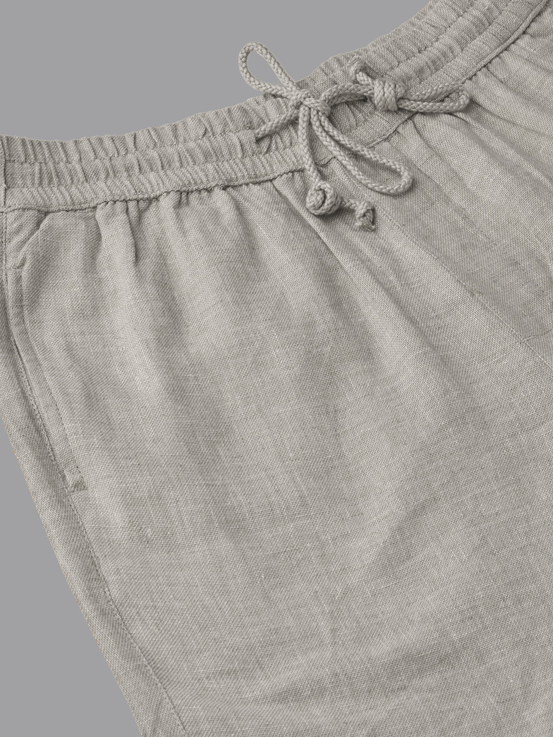Men's Natural Cotton Linen Regular Fit Shorts