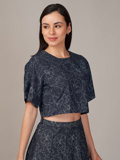 Women's 100% Cotton Regular Fit Blouse Denim