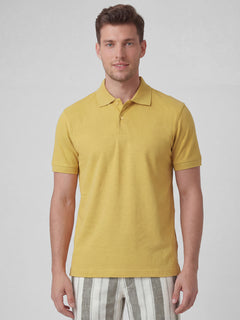 Men’s Organic Cotton Regular Fit T-Shirt Mustard