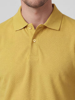 Men’s Organic Cotton Regular Fit T-Shirt Mustard