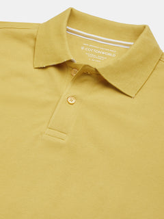 Men’s Organic Cotton Regular Fit T-Shirt Mustard