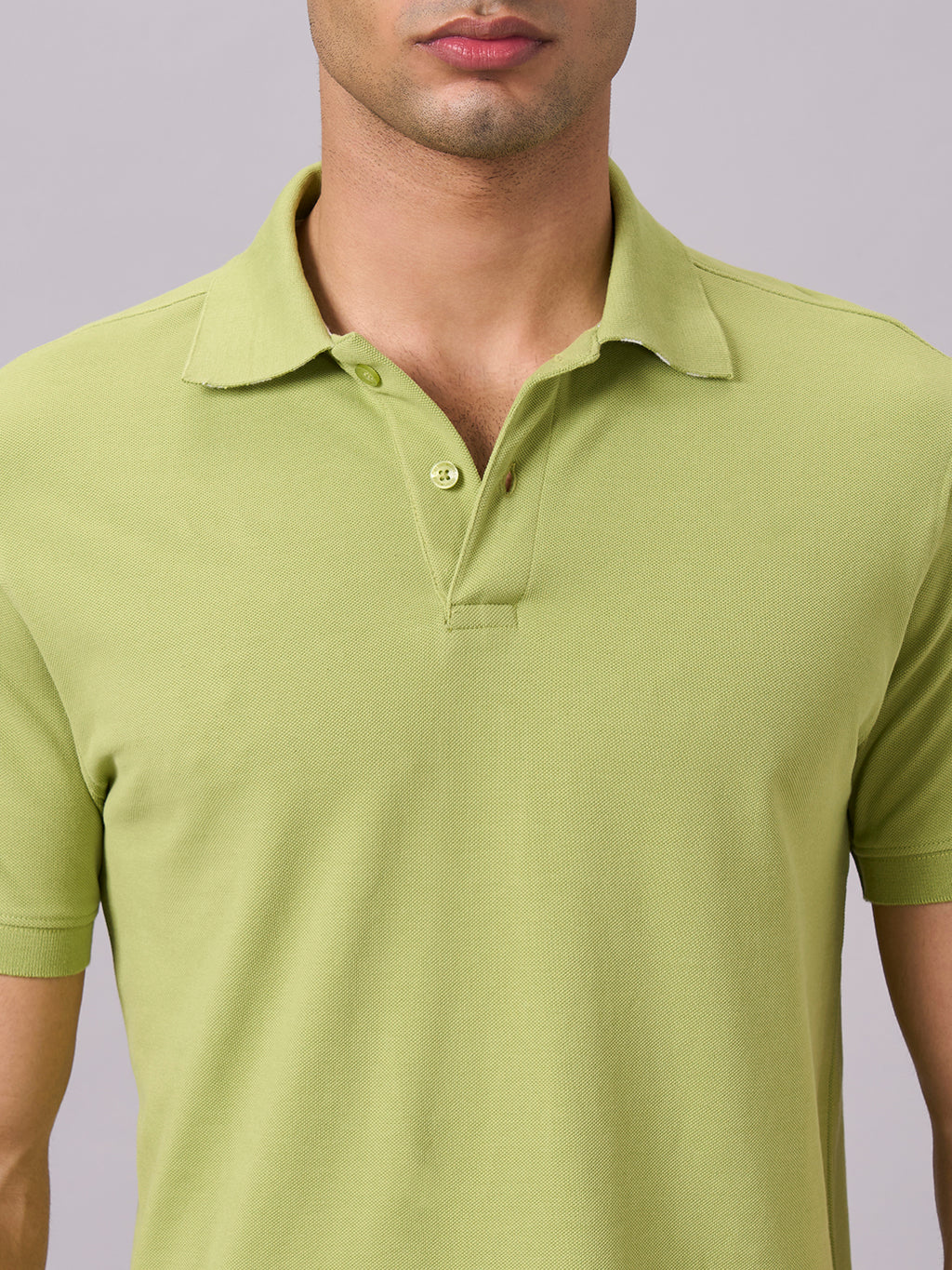 Men's Green 100% Organic Cotton Regular Fit Tshirt