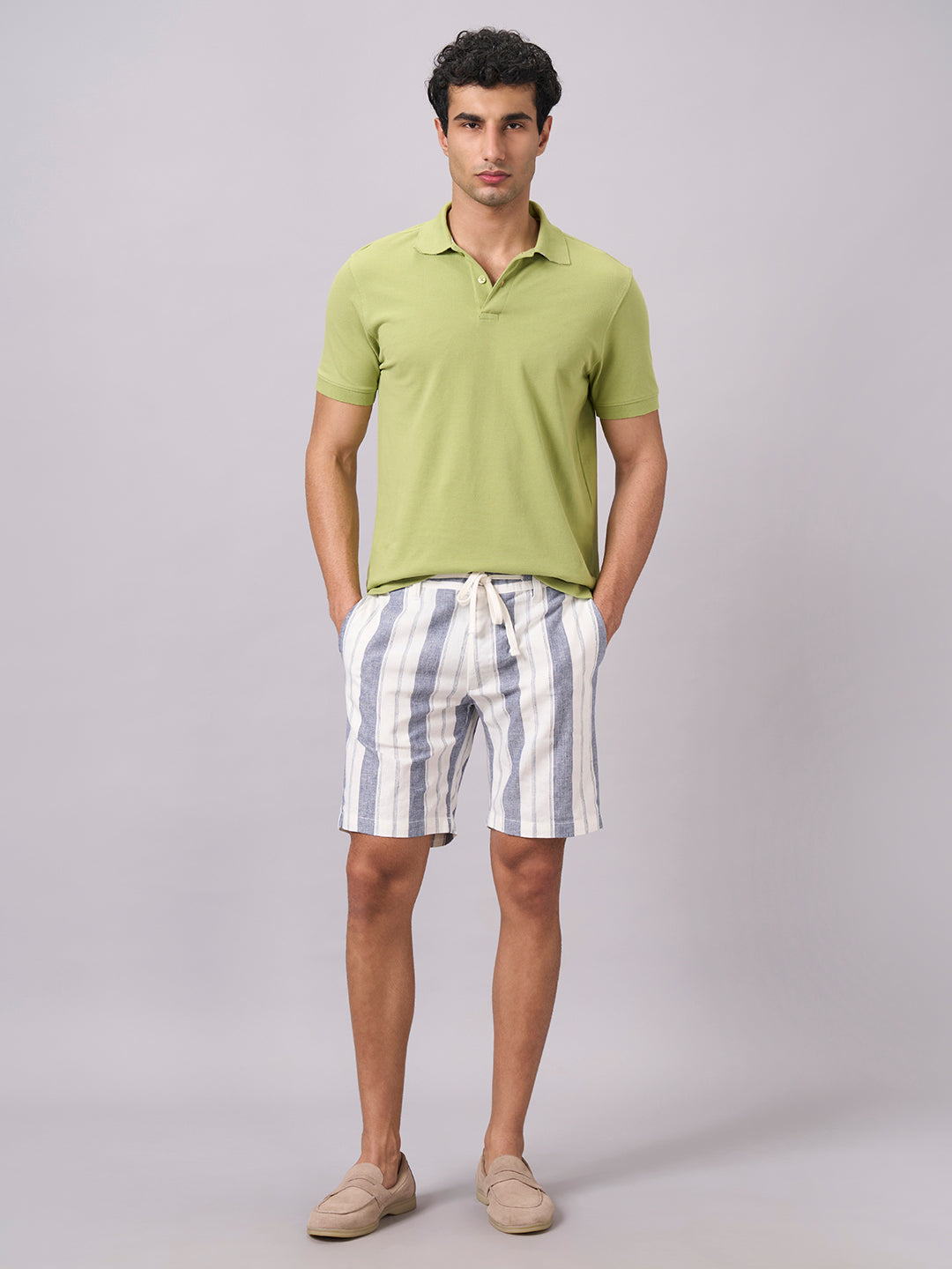 Men's Green 100% Organic Cotton Regular Fit Tshirt