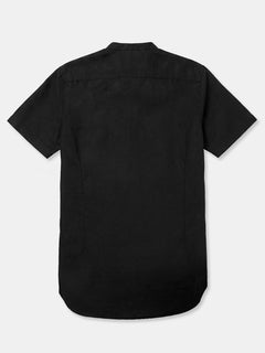 Men's Linen Cotton Regular Fit Shirt Black