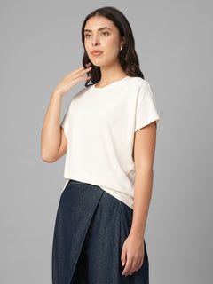 Women's Natural Cotton Bamboo Elastane Relax Fit Tshirt