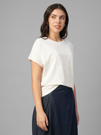 Women's Natural Cotton Bamboo Elastane Relax Fit Tshirt