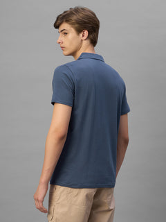 Men's Lavender Cotton Bamboo Elastane Regular Fit Tshirt