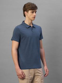 Men's Lavender Cotton Bamboo Elastane Regular Fit Tshirt
