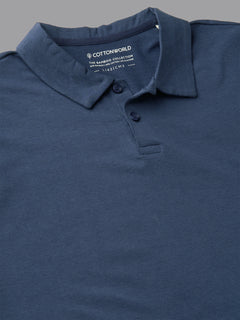 Men's Lavender Cotton Bamboo Elastane Regular Fit Tshirt