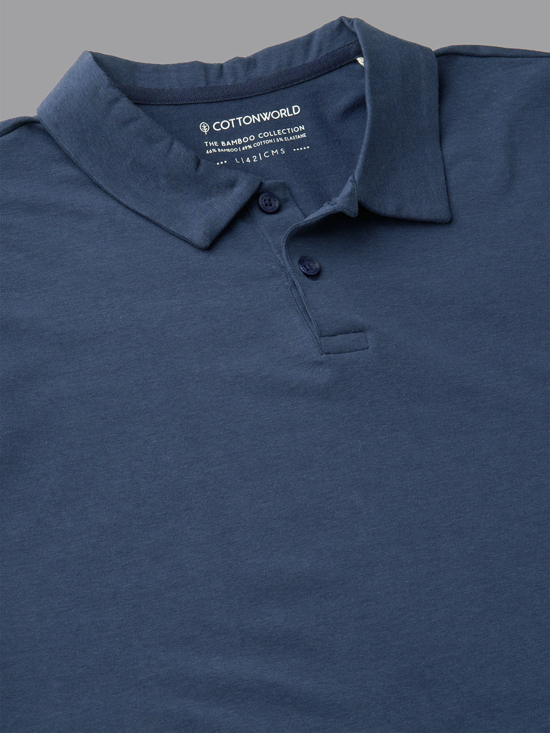 Men's Lavender Cotton Bamboo Elastane Regular Fit Tshirt