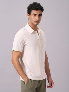 Men's 100% Organic Cotton Regular Fit Tshirt Natural