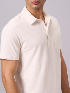 Men's 100% Organic Cotton Regular Fit Tshirt Natural