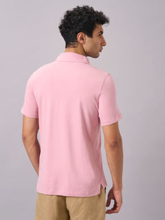 Men's 100% Organic Cotton Regular Fit Tshirt Light Pink