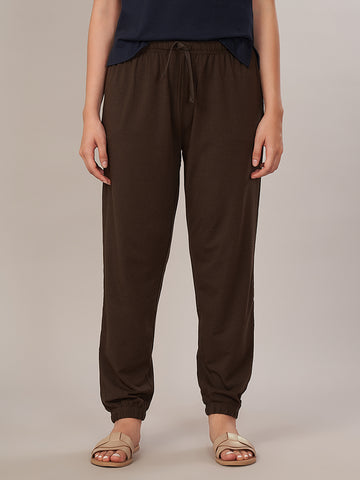 Women's Bamboo Regular Fit Knit Pant Brown