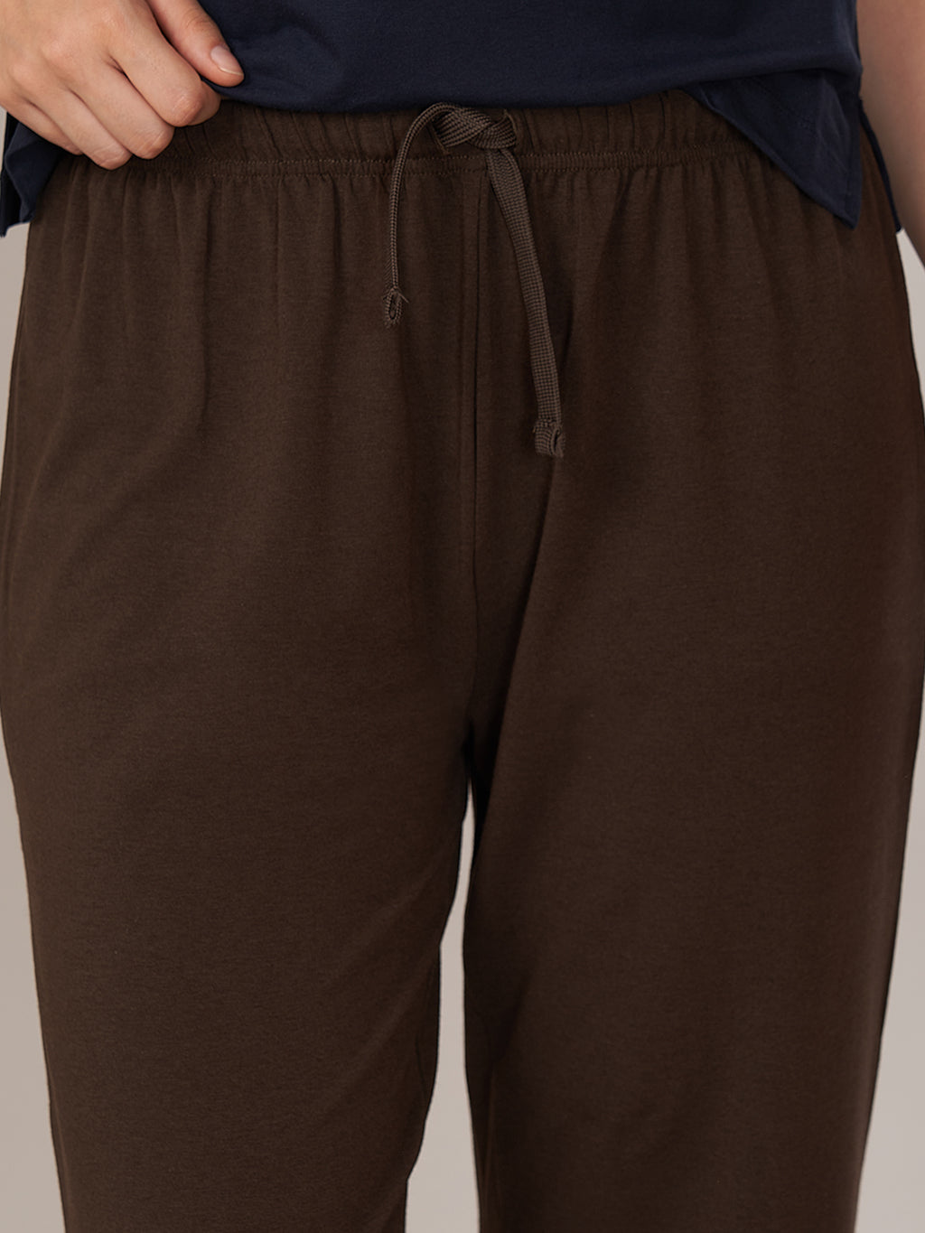 Women's Bamboo Regular Fit Knit Pant Brown