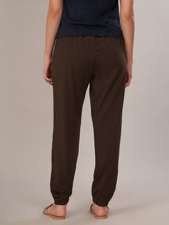 Women's Bamboo Regular Fit Knit Pant Brown