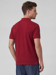 Men’s Organic Cotton Regular Fit Half Sleeve T-Shirt Red