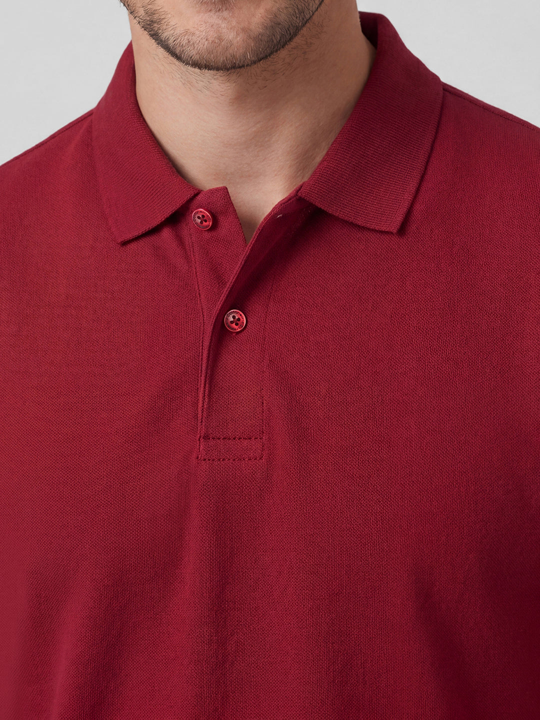 Men's Red 100% Organic Cotton Regular Fit Tshirt