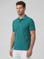 Men's Teal 100% Organic Cotton Regular Fit Tshirt
