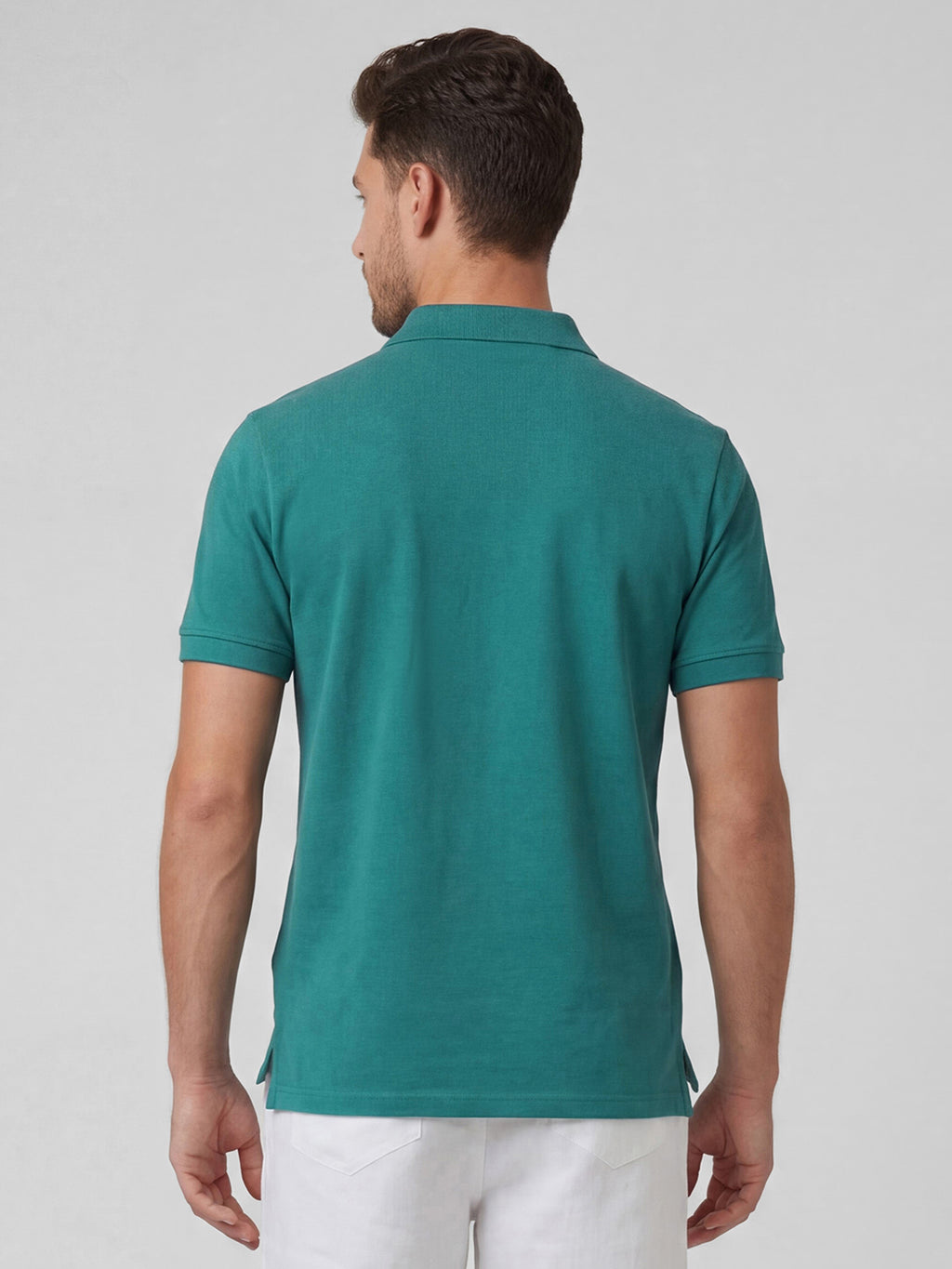 Men's Teal 100% Organic Cotton Regular Fit Tshirt