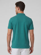 Men's Teal 100% Organic Cotton Regular Fit Tshirt