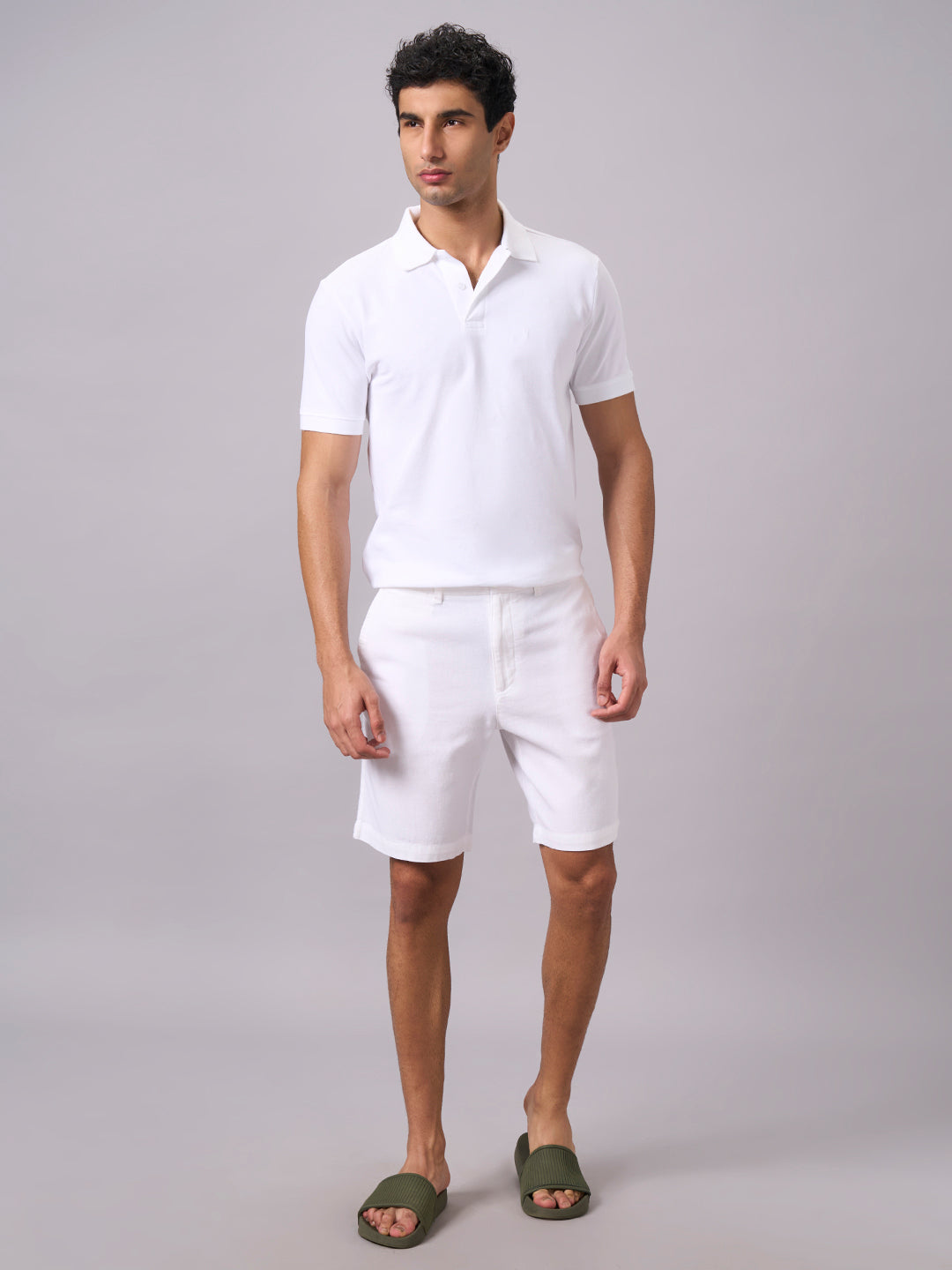 Men's White 100% Organic Cotton Regular Fit Tshirt