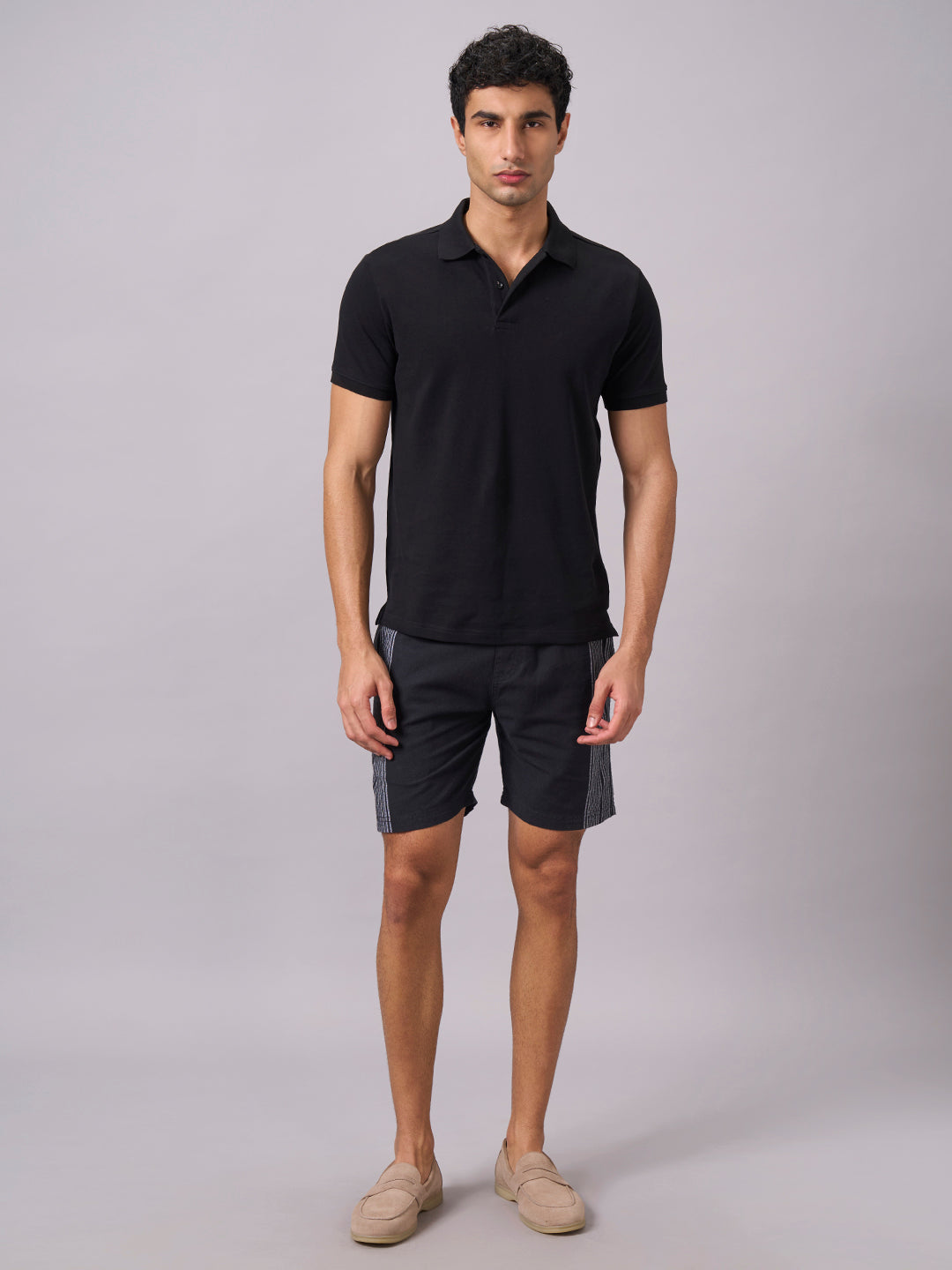 Men's Black 100% Organic Cotton Regular Fit Tshirt