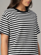 Women's Black 100% Organic Cotton Regular Fit Tshirt
