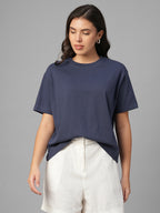 Women's Lavender 100% Organic Cotton Regular Fit Tshirt