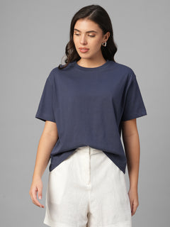 Women's Lavender 100% Organic Cotton Regular Fit Tshirt