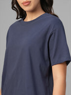 Women's Lavender 100% Organic Cotton Regular Fit Tshirt