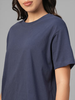 Women's Lavender 100% Organic Cotton Regular Fit Tshirt