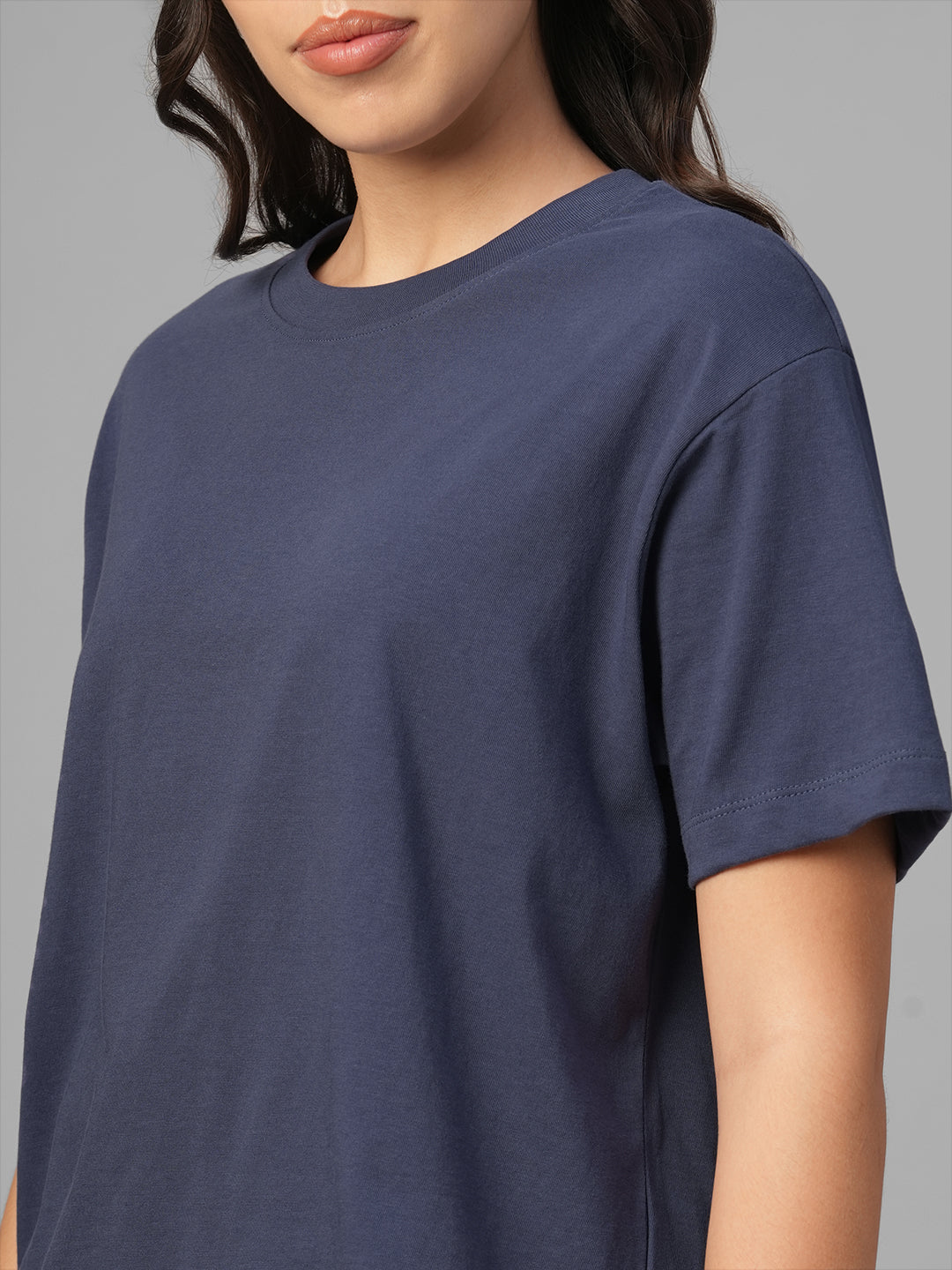 Women's Lavender 100% Organic Cotton Regular Fit Tshirt