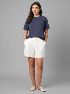 Women's Lavender 100% Organic Cotton Regular Fit Tshirt