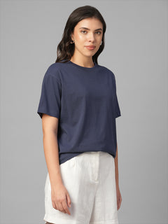 Women's Lavender 100% Organic Cotton Regular Fit Tshirt
