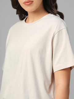 Women's Natural 100% Organic Cotton Regular Fit Tshirt